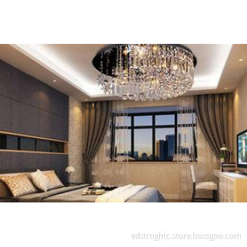 9pcs * 3W RGB LED Crystal Light Chrome Finishing For Living